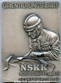 NSKK PLAQUE 1937