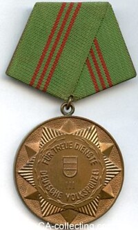 POLICE MEDAL FOR 5 YEARS FAITHFUL SERVICE.