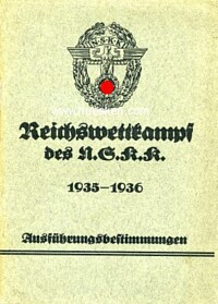 REICHSWETTKAMPF DES NSKK 1935-1936.