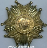 ORDER OF THE LEGION OF HONOR 1st CLASS BREASTSTAR