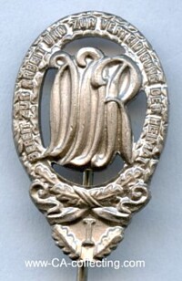 SPORTS BADGE FOR ADULTS IN BRONZE WITH HANGER I.