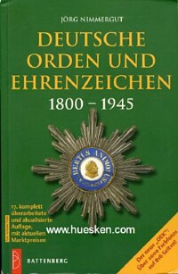 DEUTSCHE ORDEN UND EHRENZEICHEN 1800-1945.