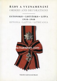 ORDERS AND DECORATIONS ESTONIA - LATVIA - LITHUANIA.