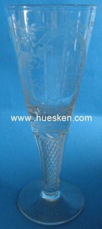 LARGE SIZE GLASS CUP ABOUT 1880.