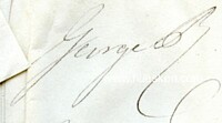 AUTOGRAPH GREAT BRITAIN - GEORG IV.