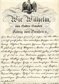 AUTOGRAPH PRUSSIA - WILHELM II. & CABINET MINISTER