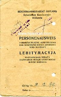 PERSONENAUSWEIS LIDA (LIDZKA) NR. 1725