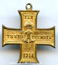 CROSS FOR FAITHFUL SERVICE 1914-1918.