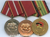 DDR MEDAL BAR WITH 3 AWARDS: