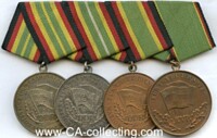 DDR MEDAL BAR WITH 4 AWARDS: