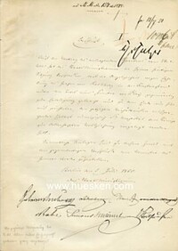 AUTOGRAPHS ROYAL PRUSSIA STATE MINISTERS 1850