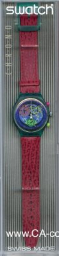 SWATCH 1993 CHRONO PINK SPRINGS SCL103.