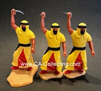3 TIMPO TOYS ARAB FIGURES STANDING.