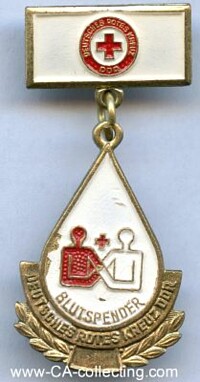 GERMAN RED CROSS BLOOD DONATION HONOR CLASP GOLD